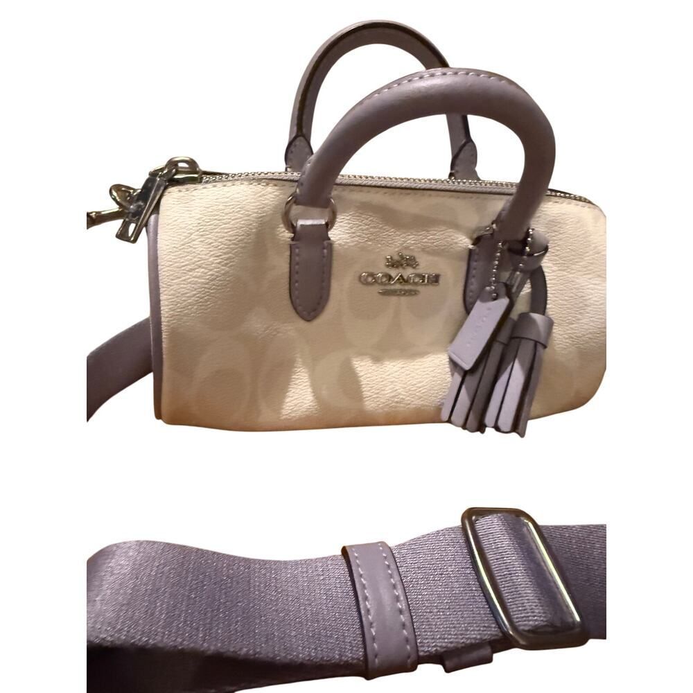 NWOT Coach Lacey Crossbody Signature Canvas Chalk Mist Purple - Picture 5 of 11